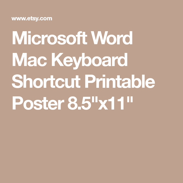bidirectional keyboard shortcuts in word for mac